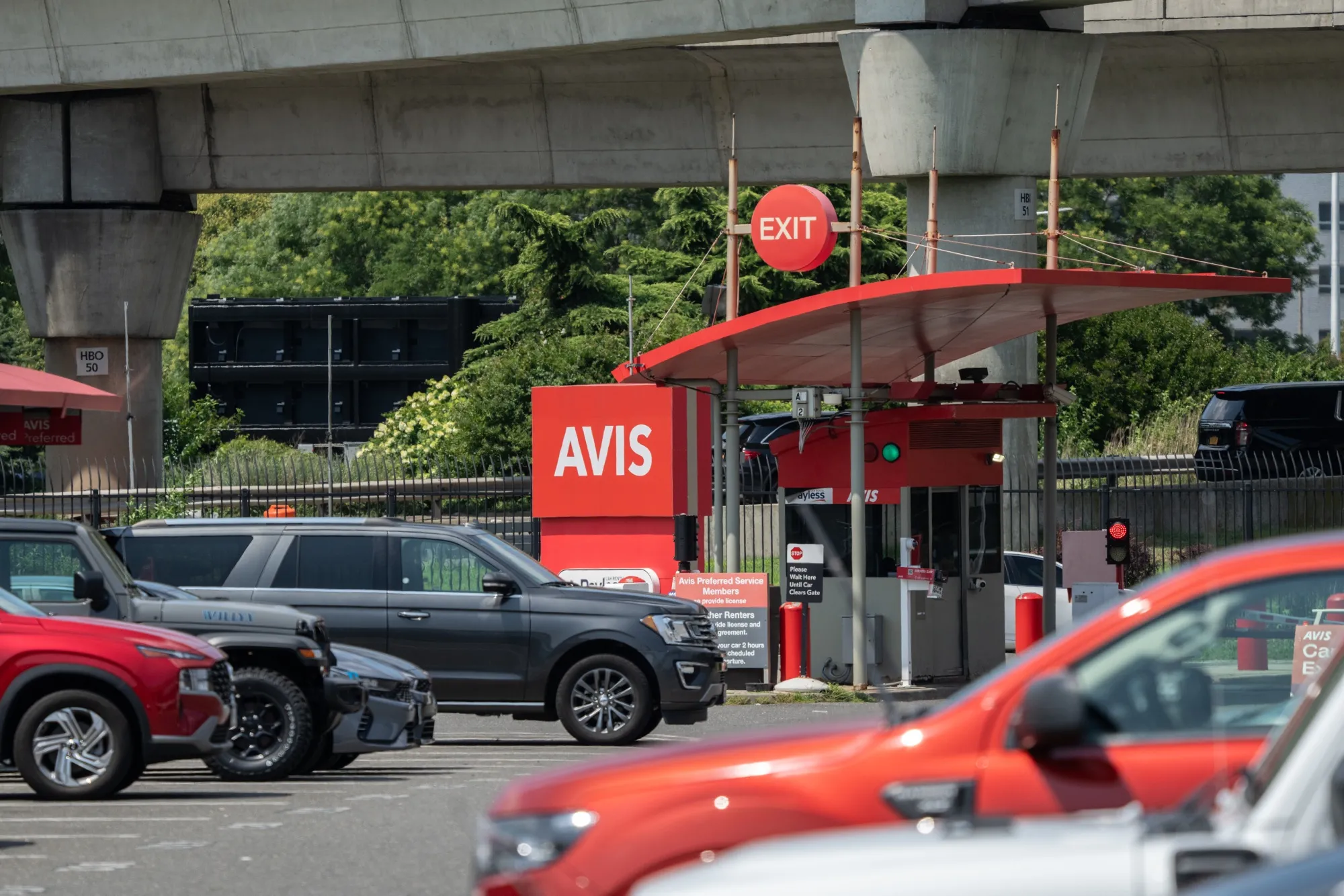 An Avis rental location in New York.