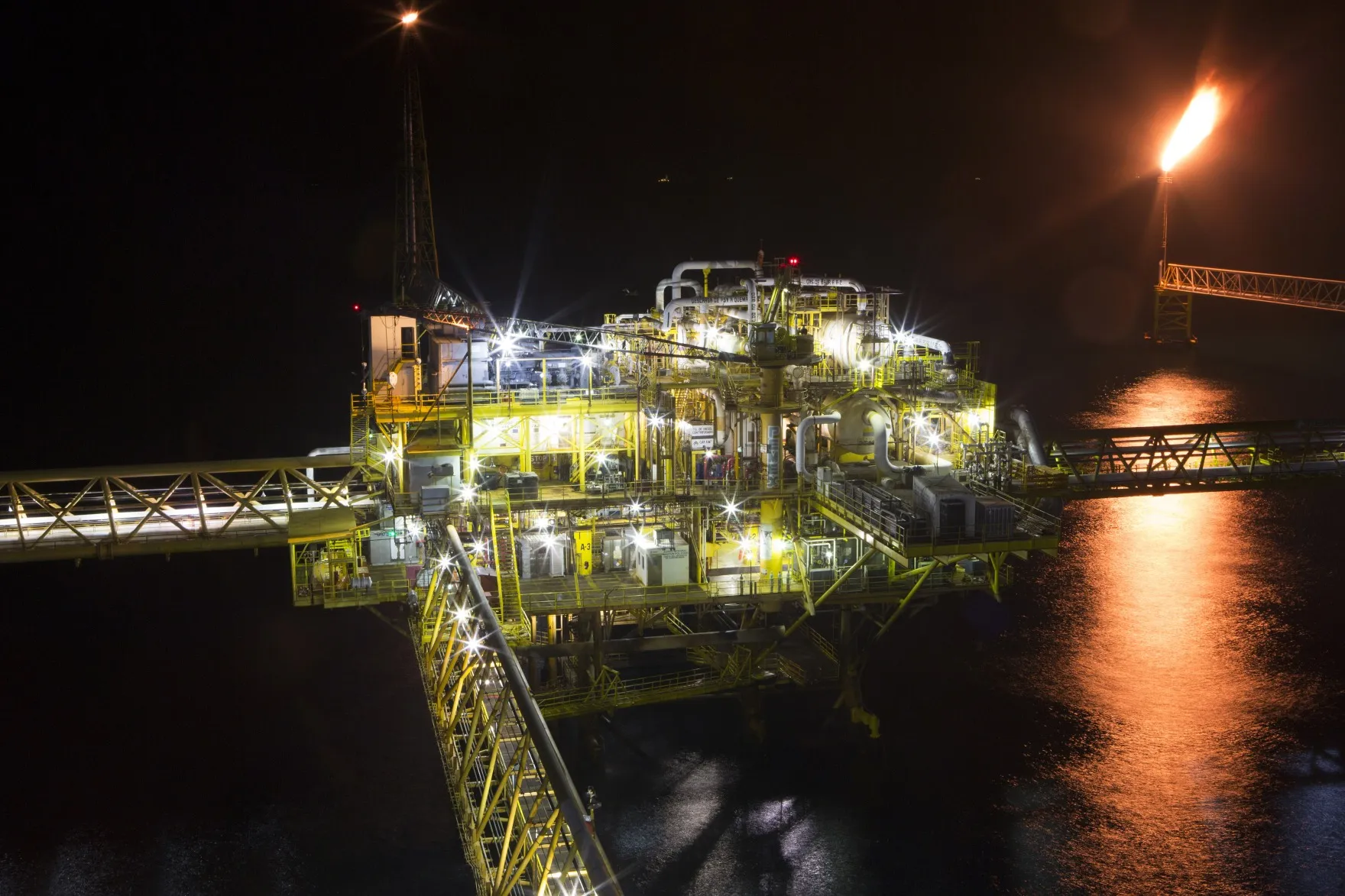 A Pemex&nbsp;platform on the continental shelf in the Gulf of Mexico.