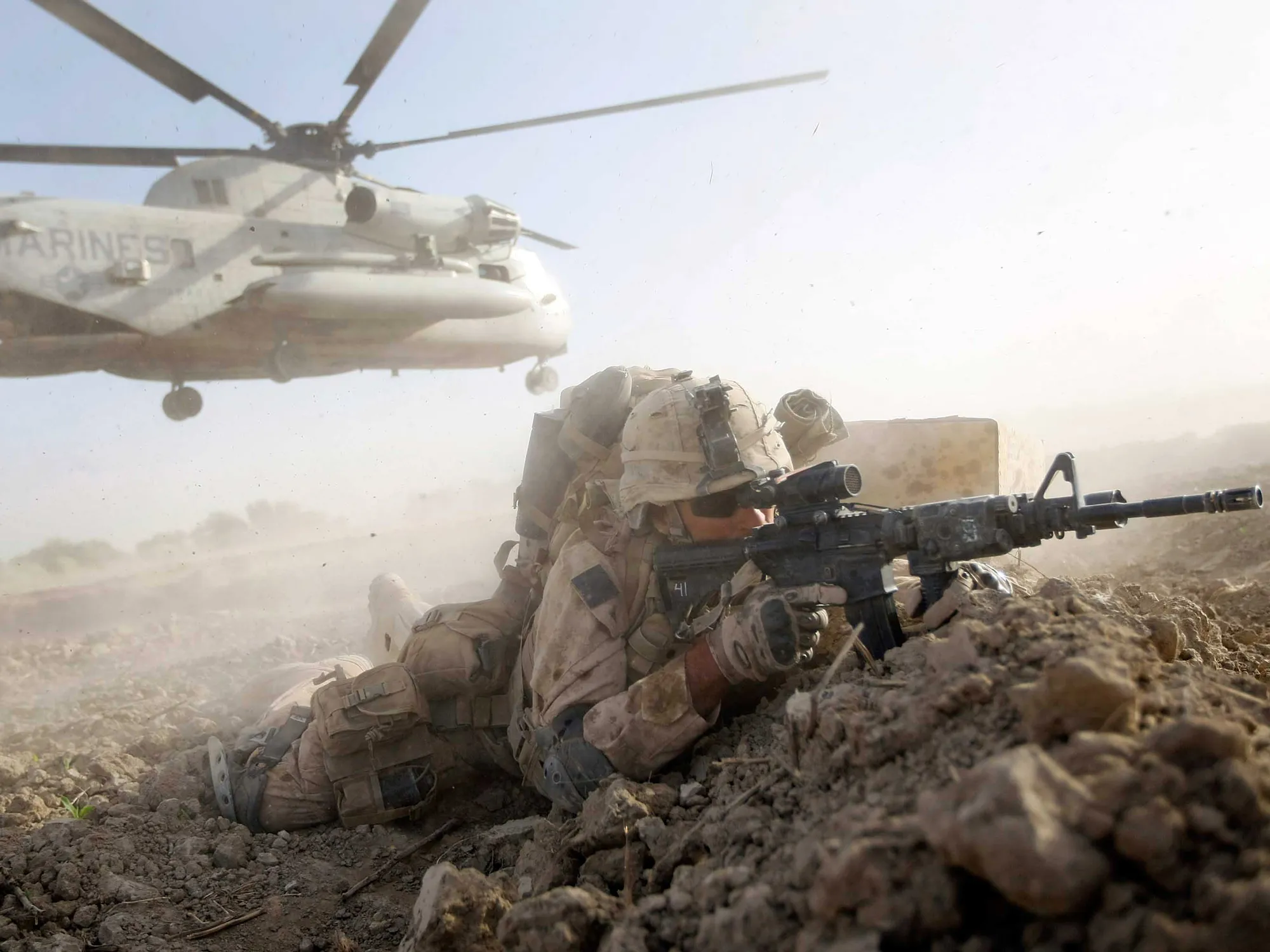 U.S. Marines Continue Suppression Of Insurgents