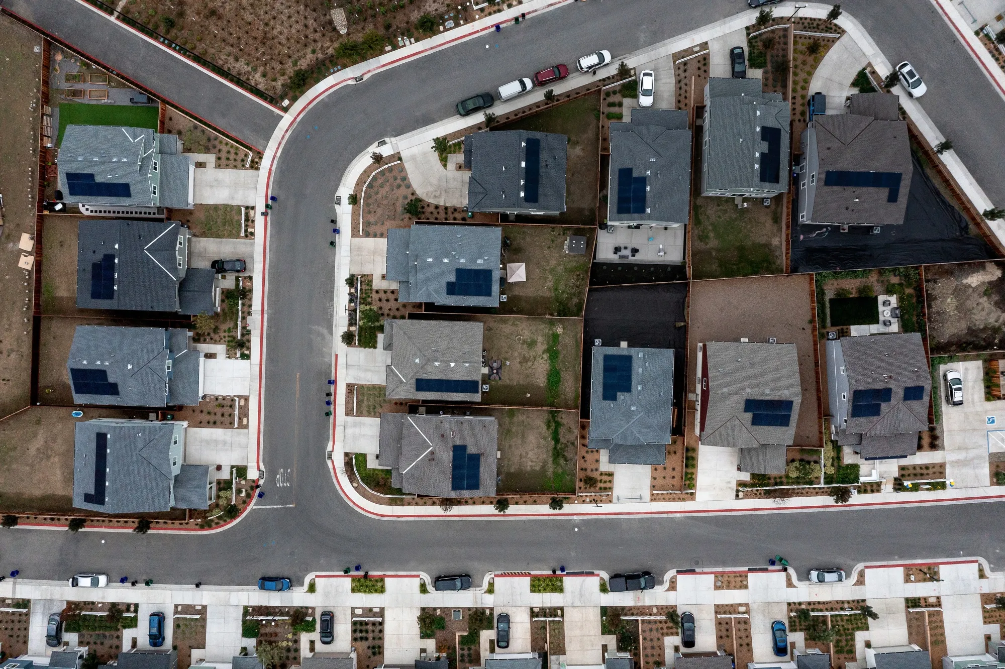 Homes in Hercules, California, US.