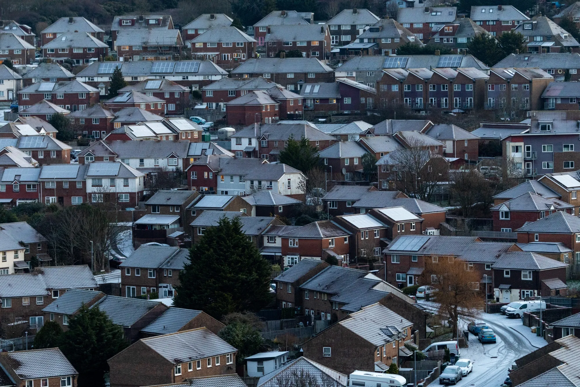 Residential houses in Brighton, UK.