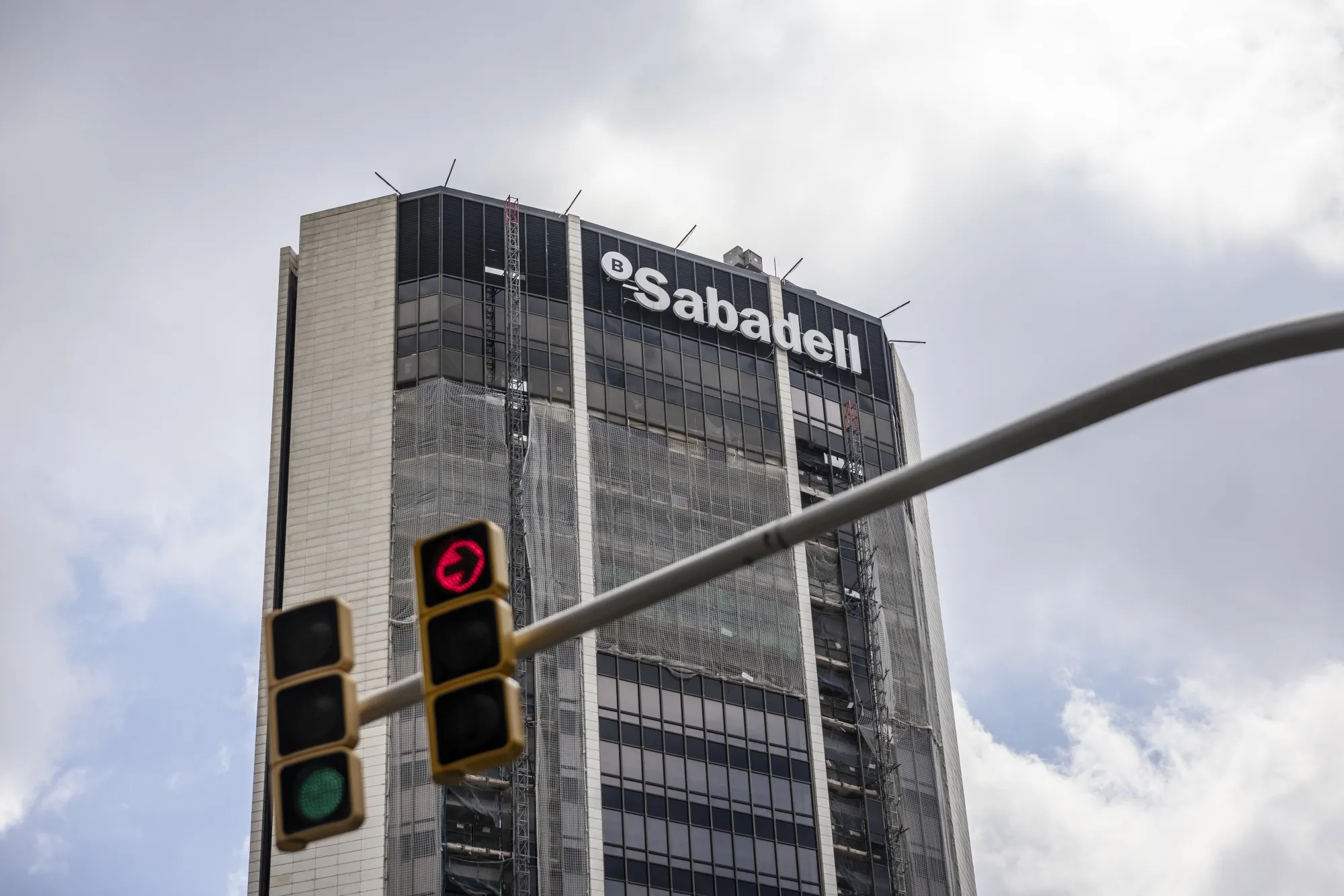 The Banco Sabadell SA offices at the Banc Sabadell Tower in Barcelona, Spain.