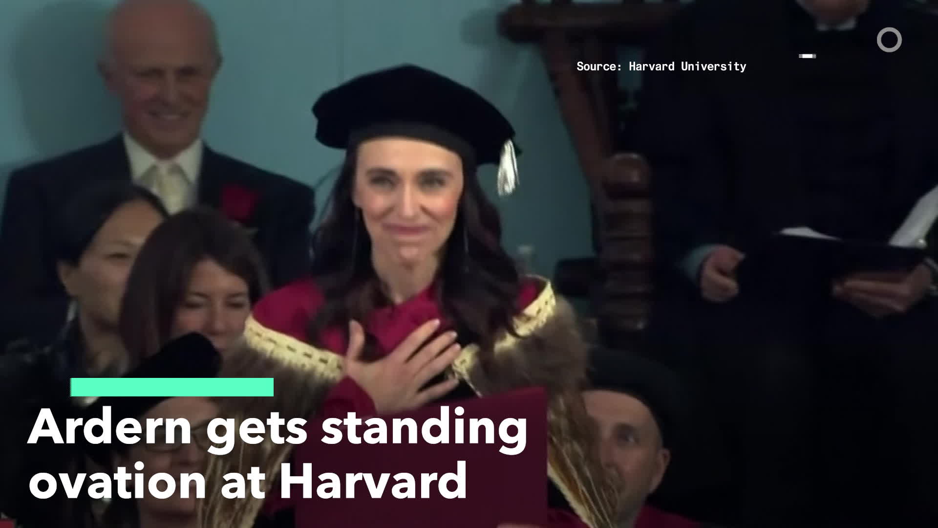 New Zealand's Jacinda Ardern Gets Standing Ovation at Harvard