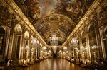 The Hall of Mirrors at the Versailles Palace near Paris.