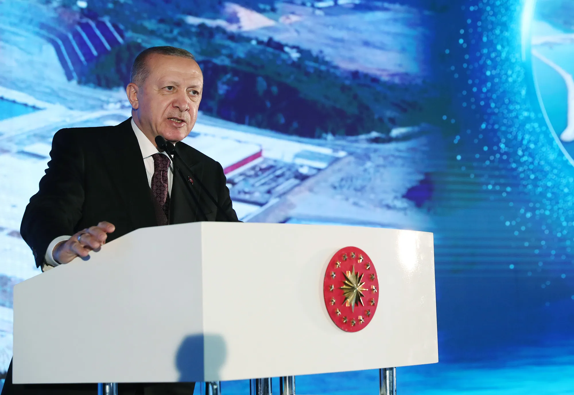 Recep Tayyip Erdogan speaks in Zonguldak, Turkey on June 4.