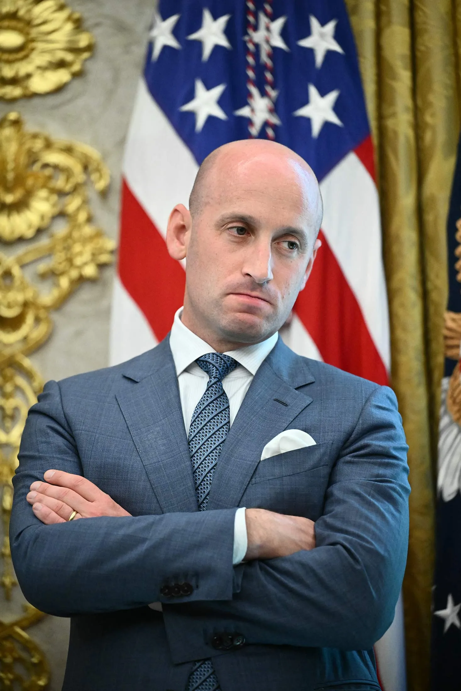 Miller in the Oval Office on Aug.&nbsp;25.