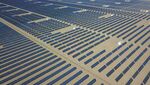 Solar panels in the Gobi desert, in Dunhuang, Gansu province, China.&nbsp;