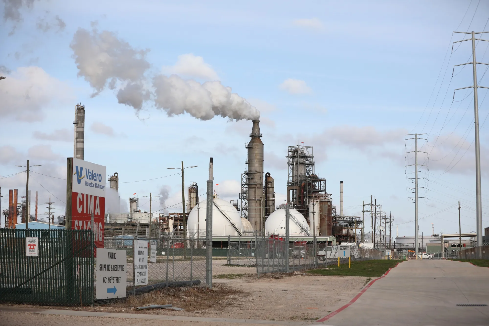 The Valero Energy Corp. refinery in Houston, Texas&nbsp;