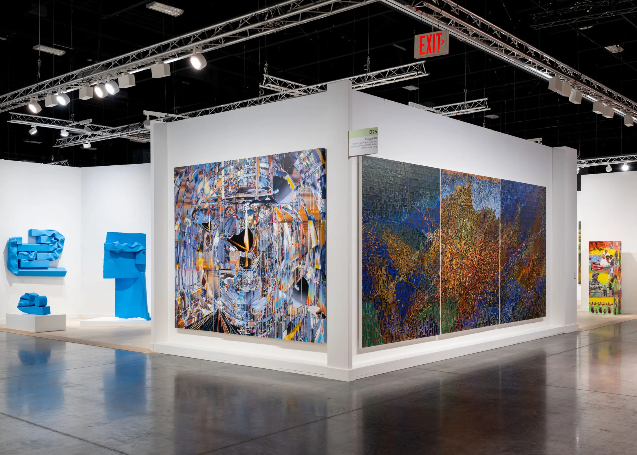 Gagosian Gallery’s booth at Art Basel Miami Beach.