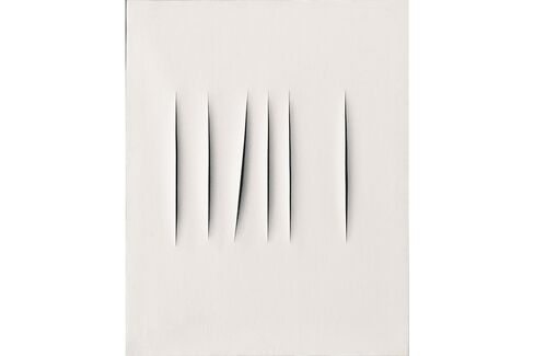 Lucio Fontana, Concetto Spaziale, Attese (1967).