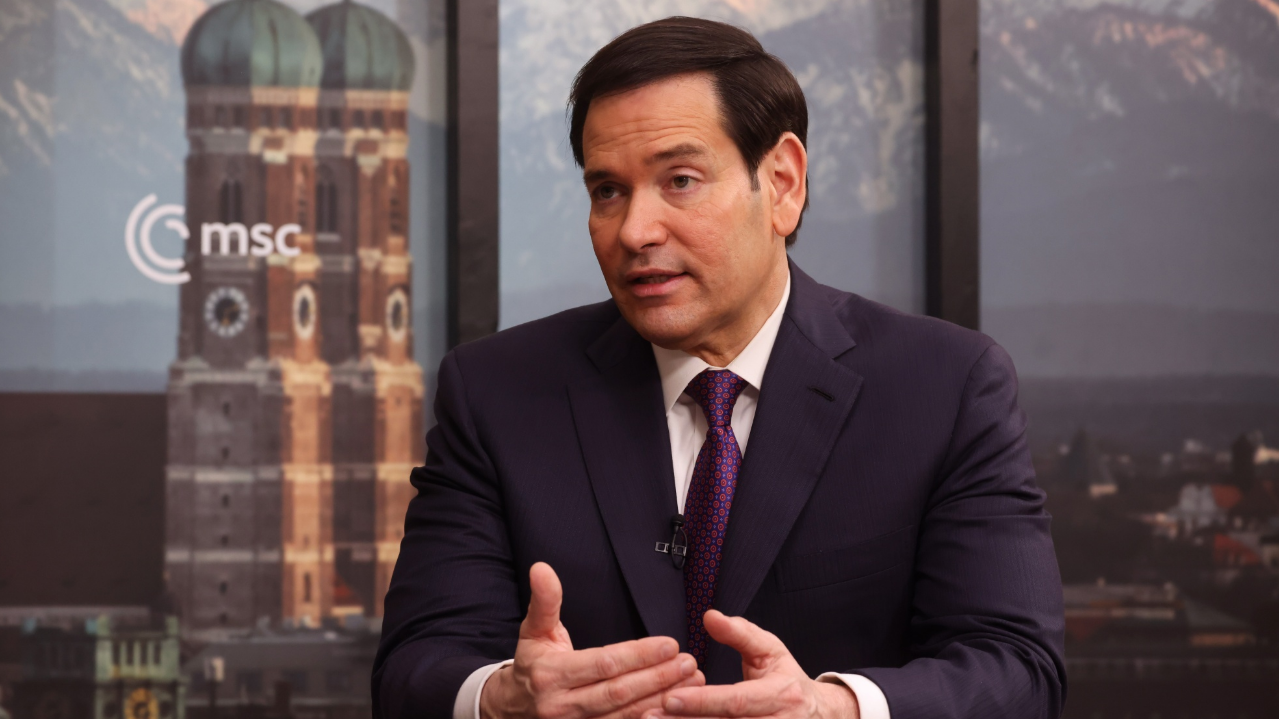 Secretary of State Marco Rubio says that the US and Europe are bound together and that the alliance is "critical." He made the comments during an interview with Bloomberg News Editor-in-Chief John Micklethwait on the sidelines of the Munich Security Conference. He also comments on Iran negotiations, Cuba and China.