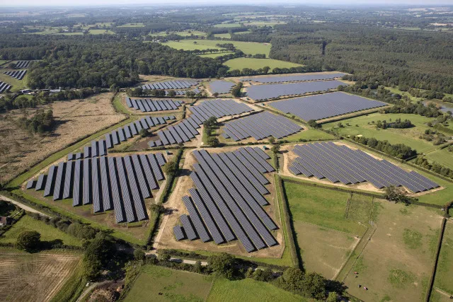 Aerial Views Of The Primrose Solar Ltd Southwick PV Solar Plant