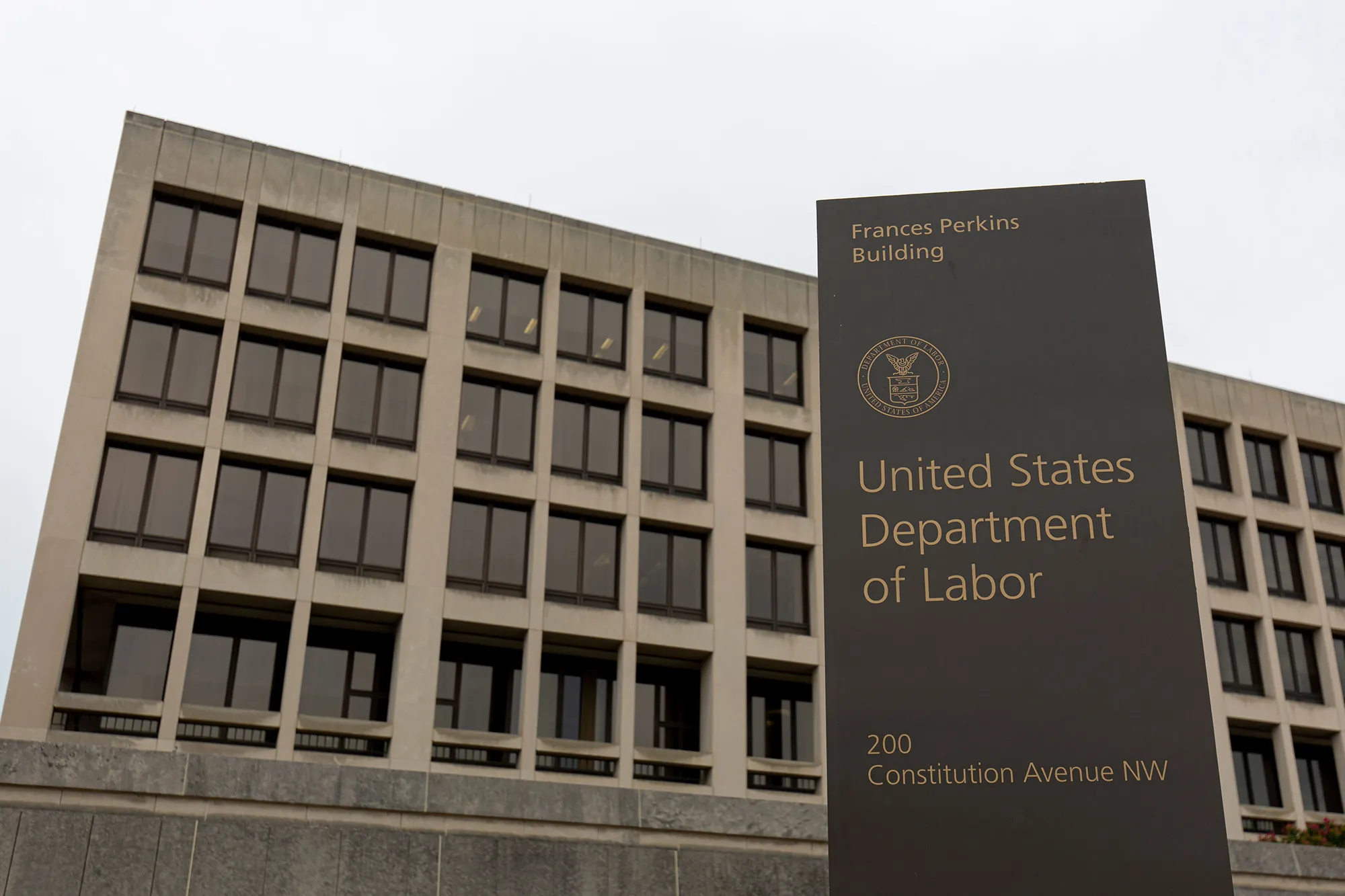 The U.S. Department of Labor building is seen in Washington, D.C.