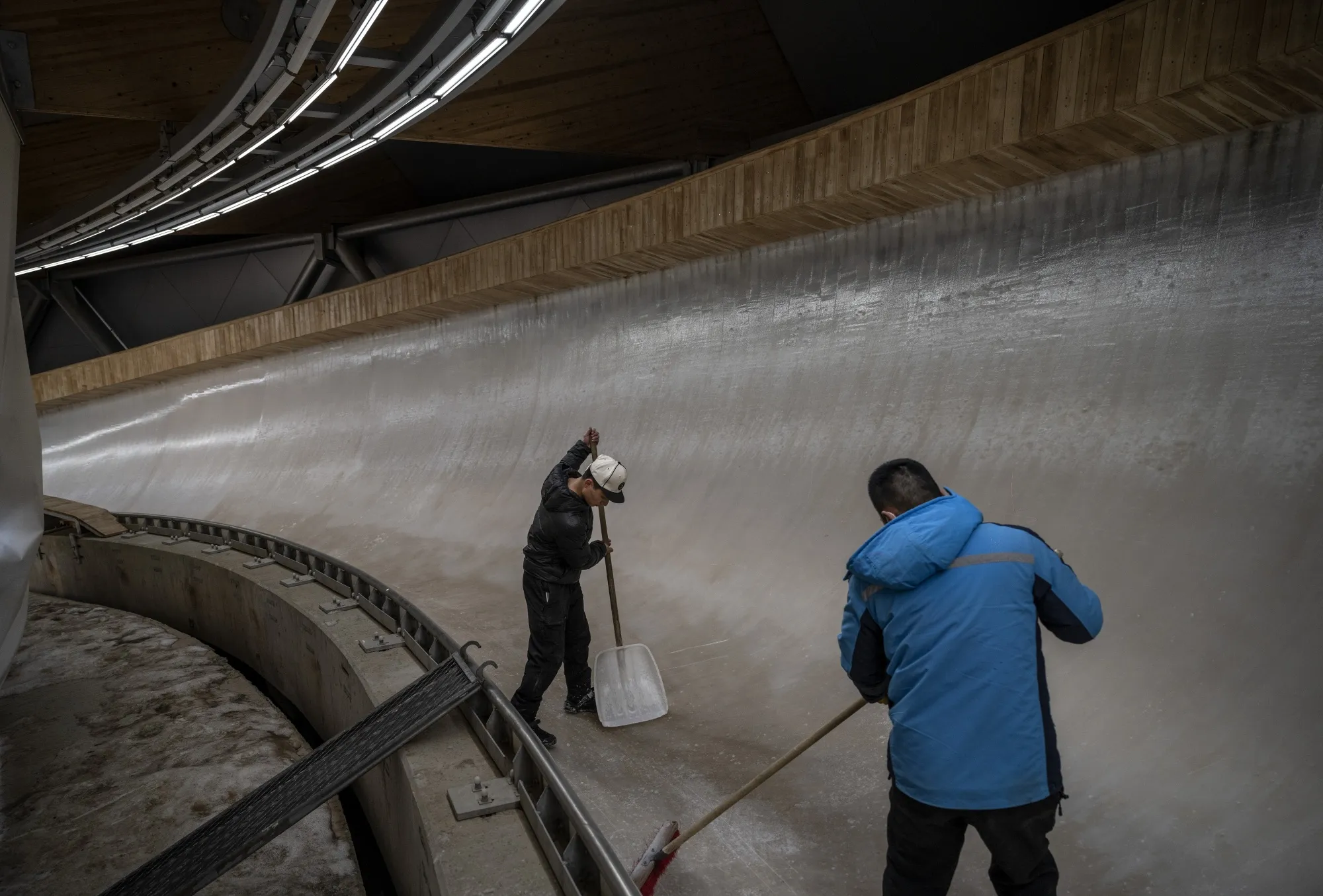 The National Sliding Center&nbsp;built for the bobsled and luge events to be held at the Beijing 2022 Winter Olympics.