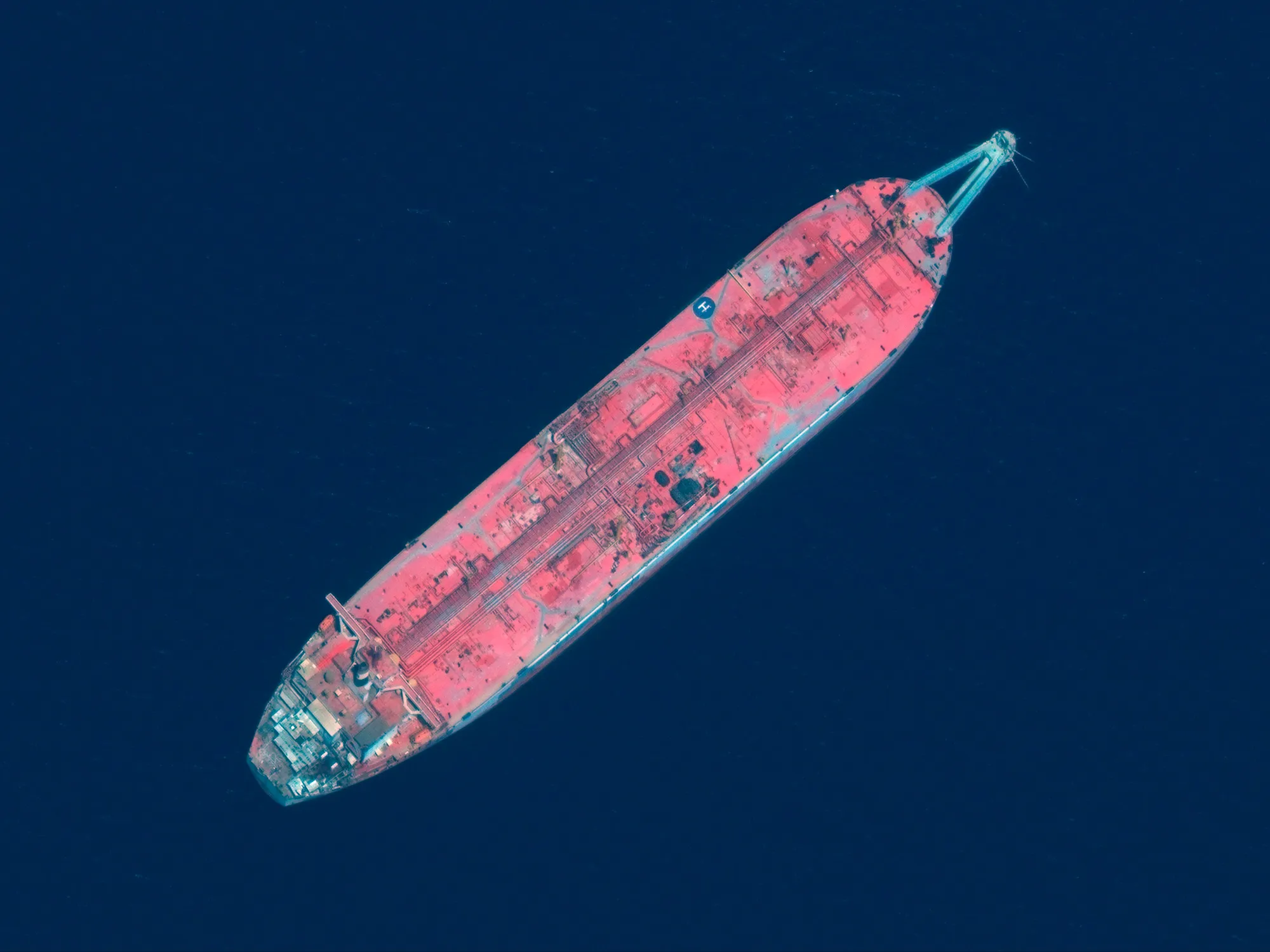 The FSO Safer tanker moored off Ras Issa port, in Yemen.