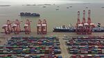 Yangshan Deepwater Port in Shanghai on April 24.&nbsp;