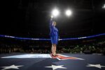 Amy Klobuchar in Des Moines, Iowa, on Nov. 1.