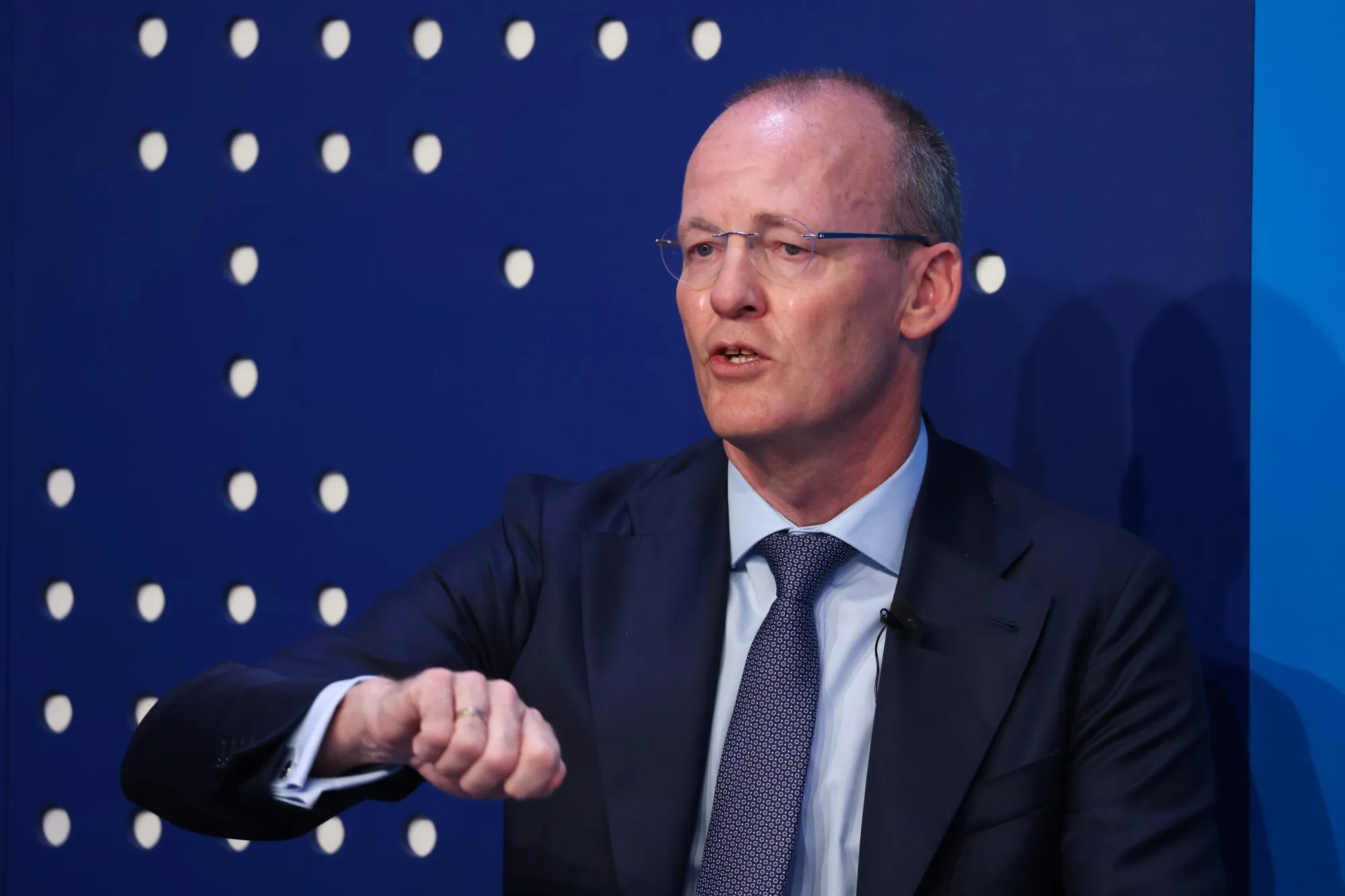 Klaas Knot during the World Economic Forum&nbsp;in Davos, Switzerland, on May 25.