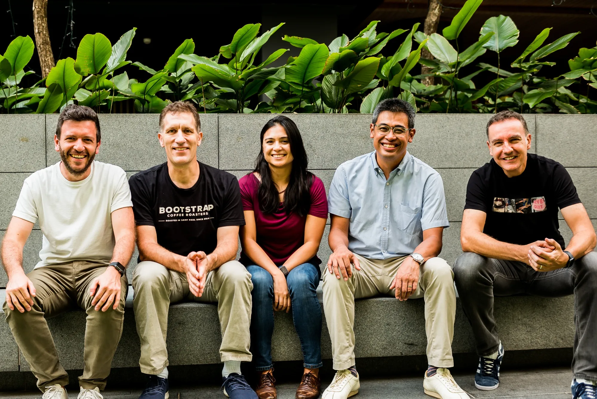 Wavemaker Impact’s founding partners Quentin Vaquette, Doug Parker, Marie Cheong, Paul Santos, and Steve Melhuish.
