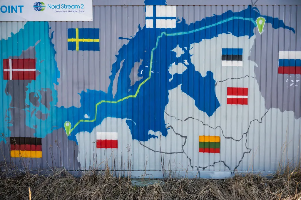 An image of the&nbsp;Nord Stream 2 gas pipeline.