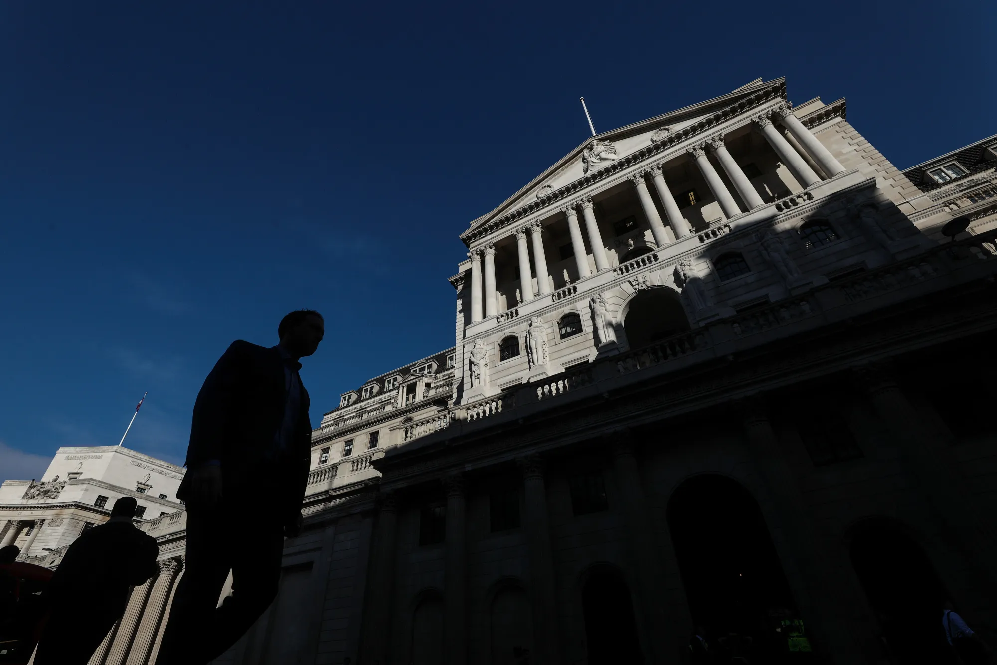 The Bank of England in the City of London.