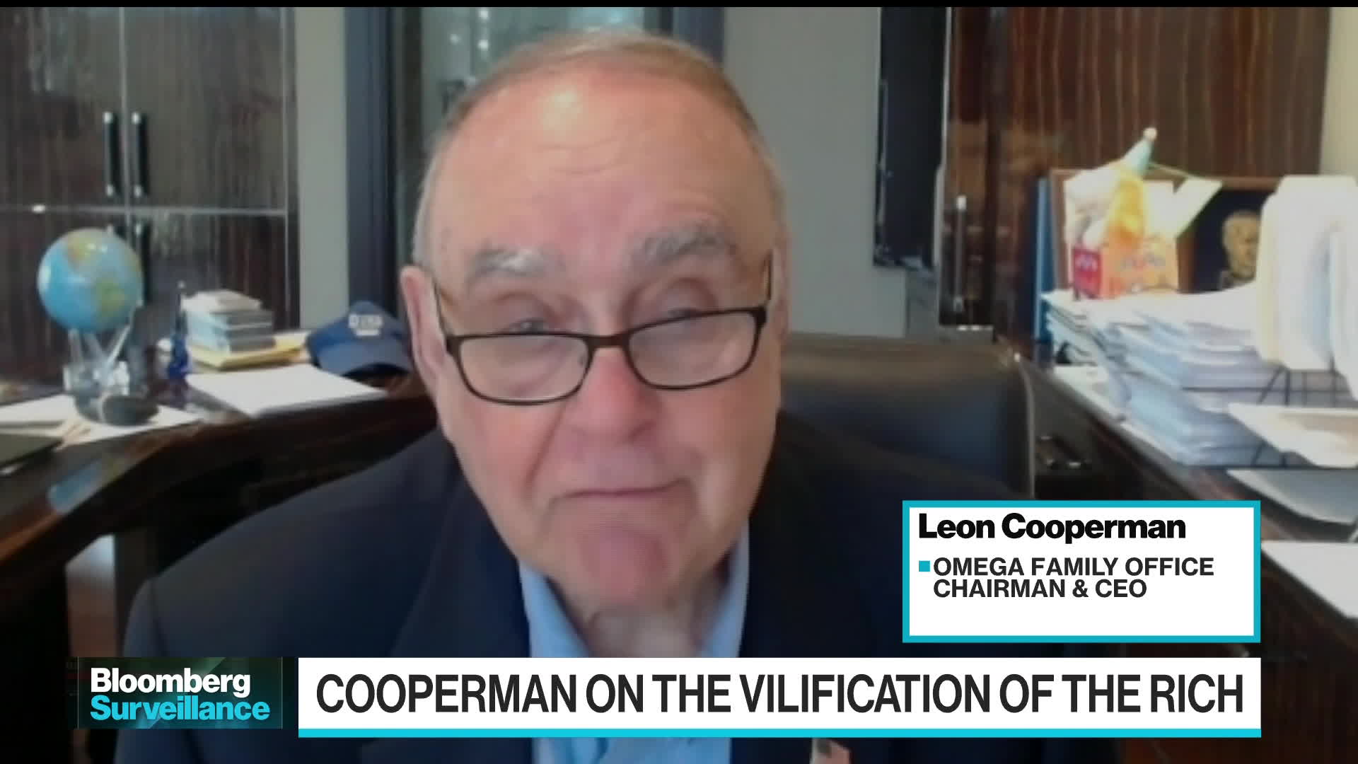 Watch Billionaire Leon Cooperman Calls WealthTax Talk 'Baloney