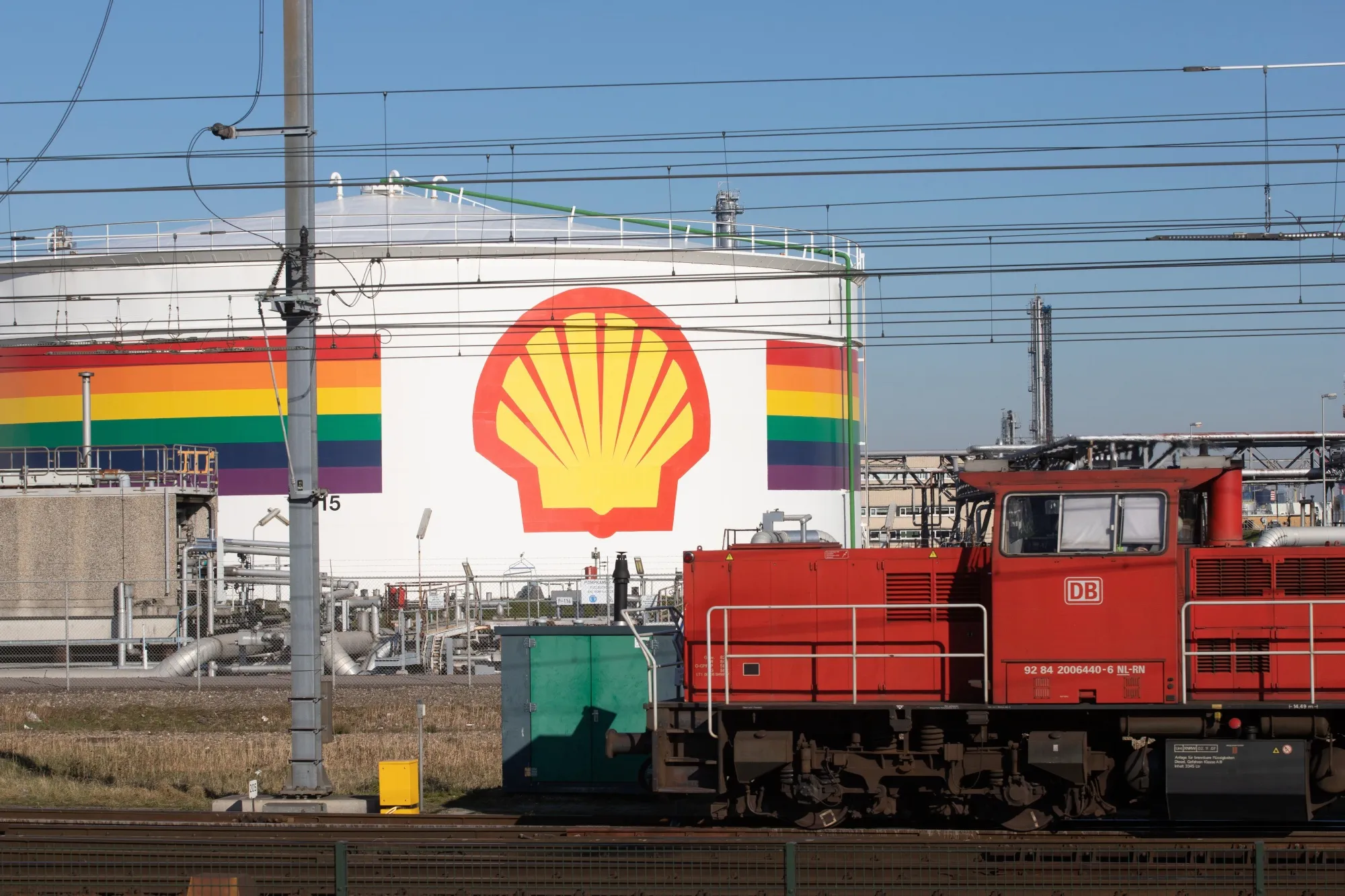 The Shell refinery at the Port of Rotterdam.