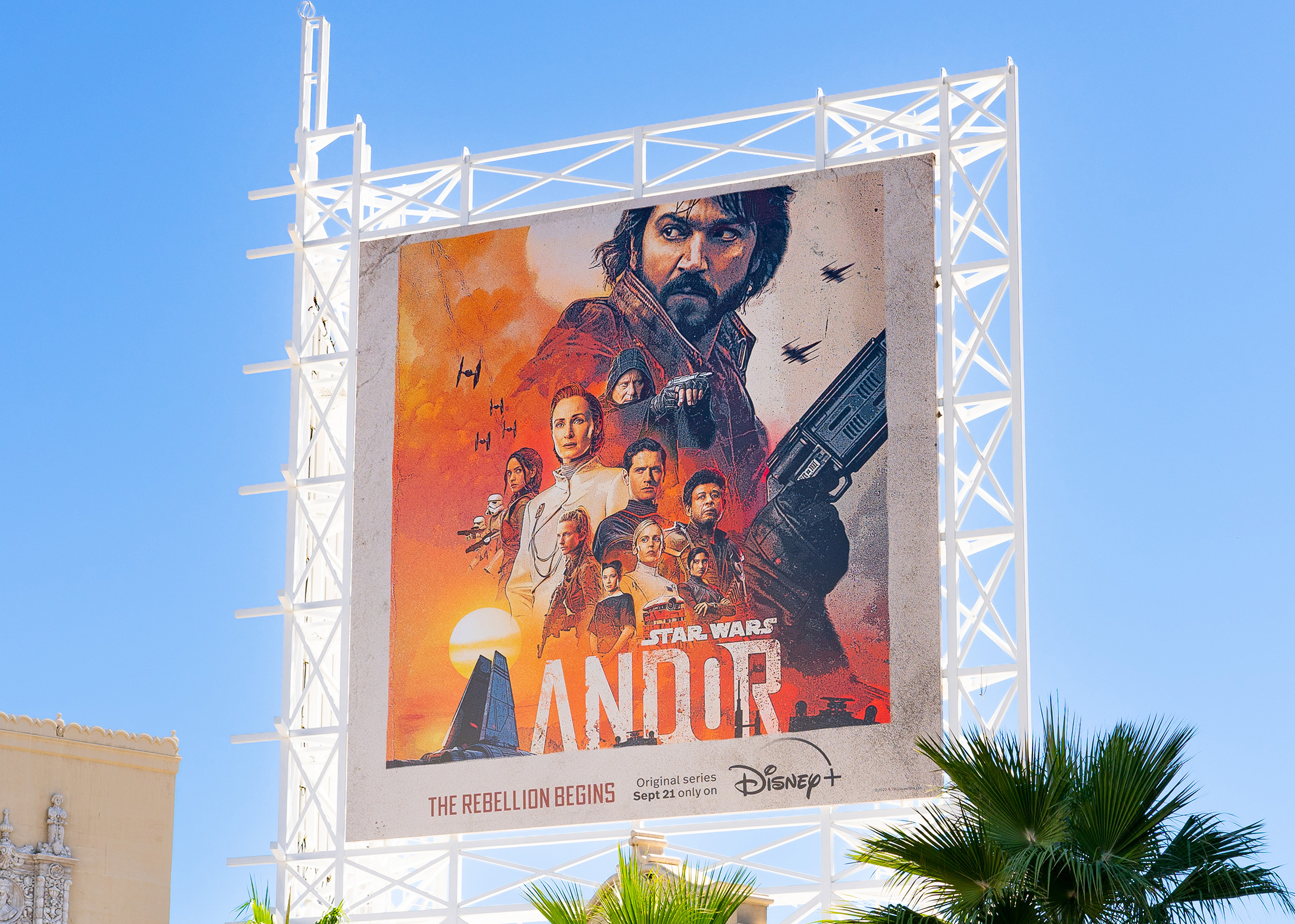 A billboard for Andor in Hollywood, California. 