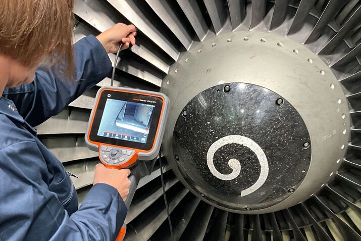 Waygate Technologies engine inspection technology.