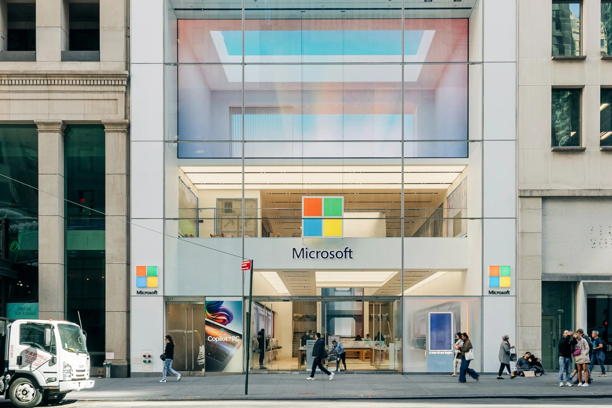 A Microsoft store in New York.