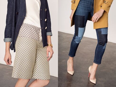 Most denim makers currently offer patchy styles like this—they flatter in both skinny and wider “boyfriend” cuts.