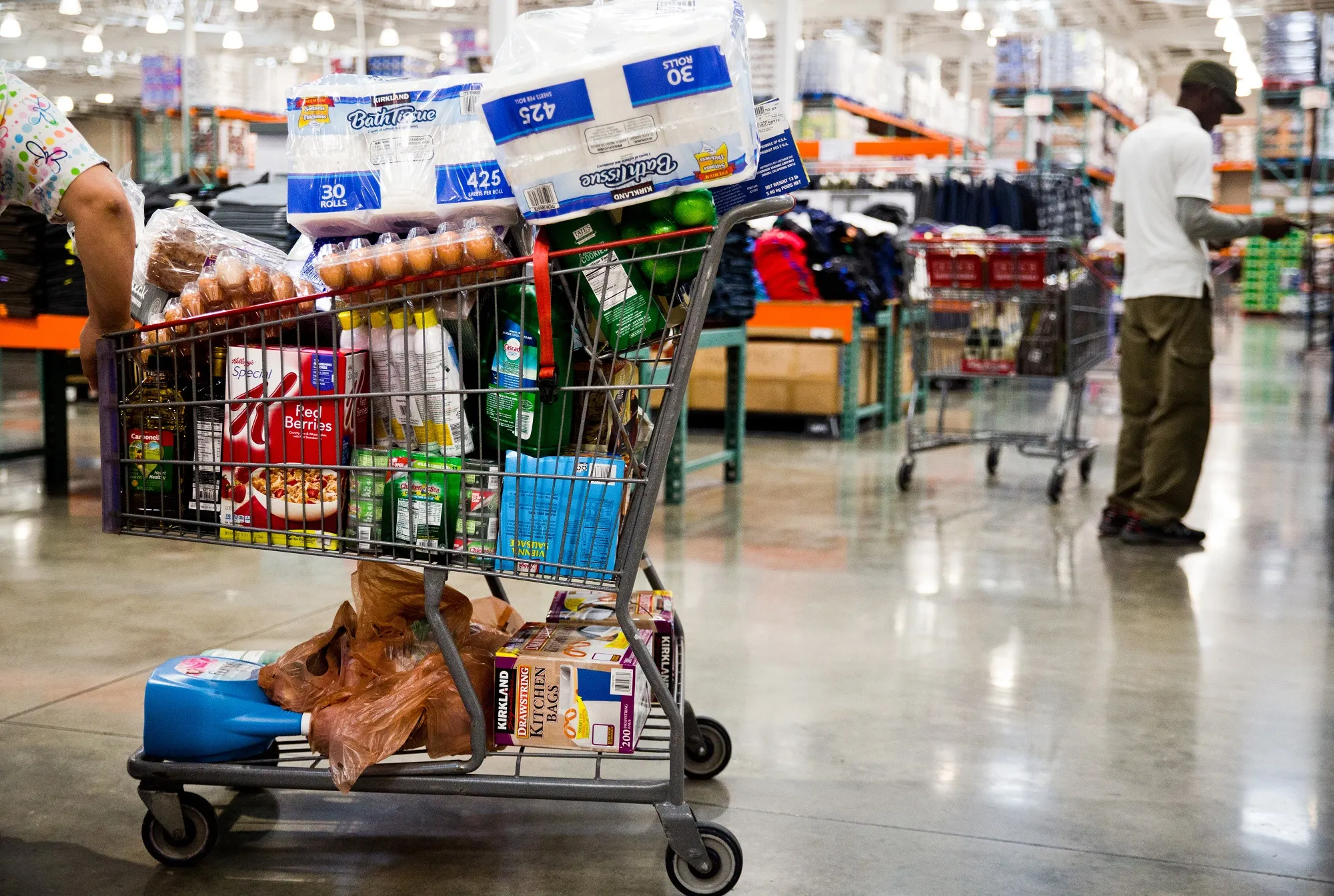 A customer shops inside a store in Miami, Florida.