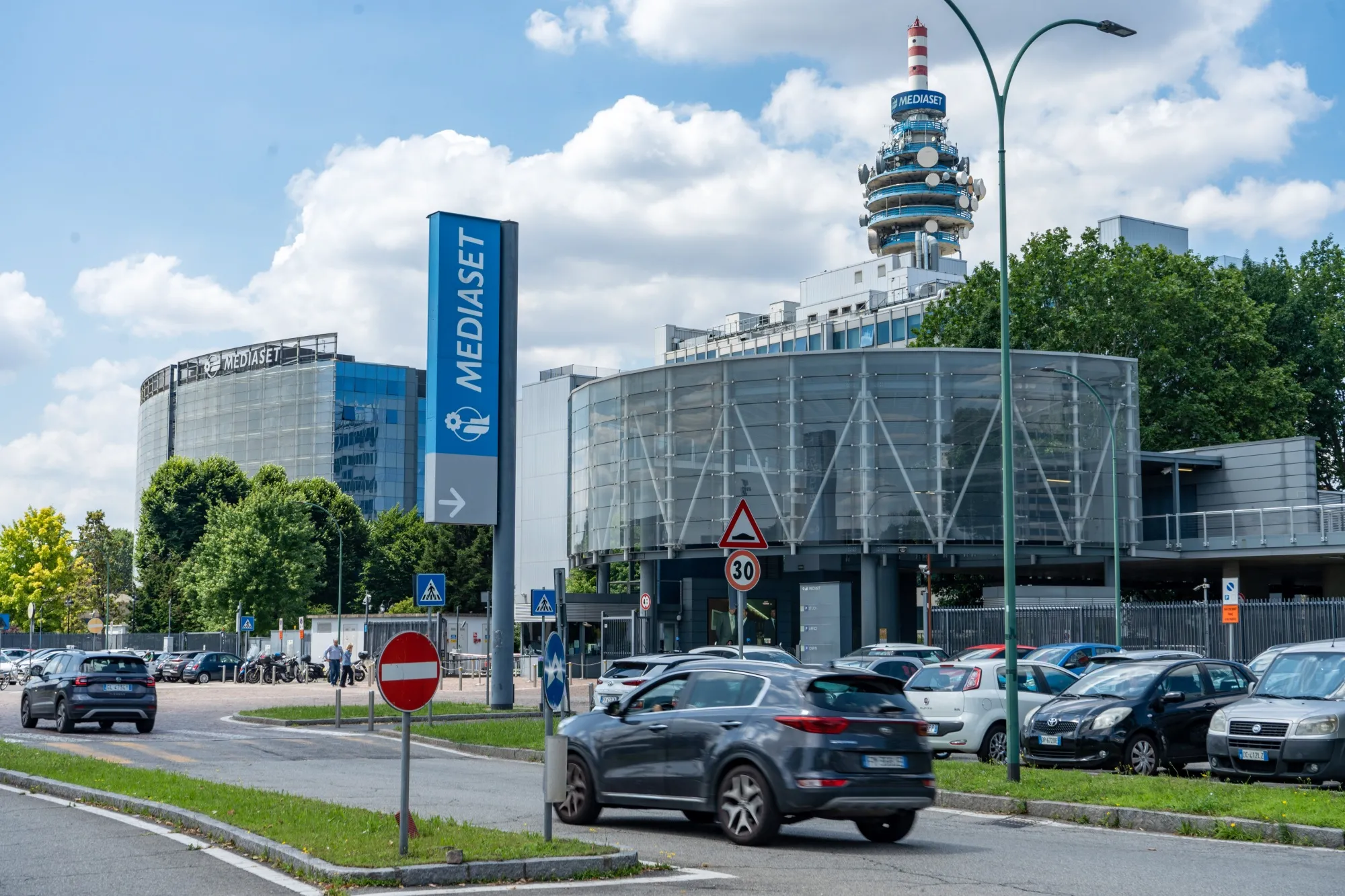 The headquarters of MFE-MediaForEurope, in Milan.
