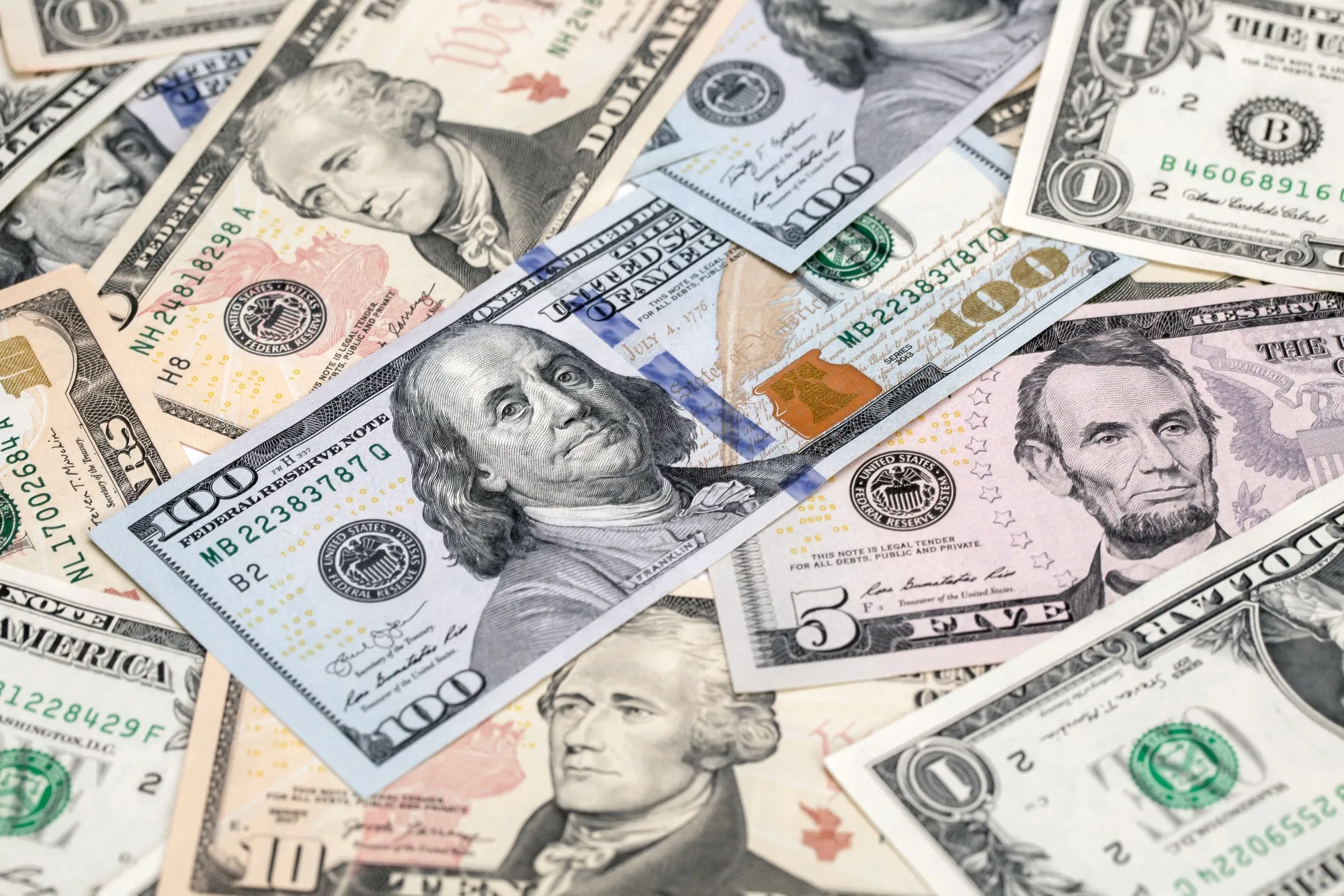 Hong Kong Dollar, Chinese Yuan and US Dollar Banknotes As Currency Peg Intervention From HKMA Continues Into Third Day
