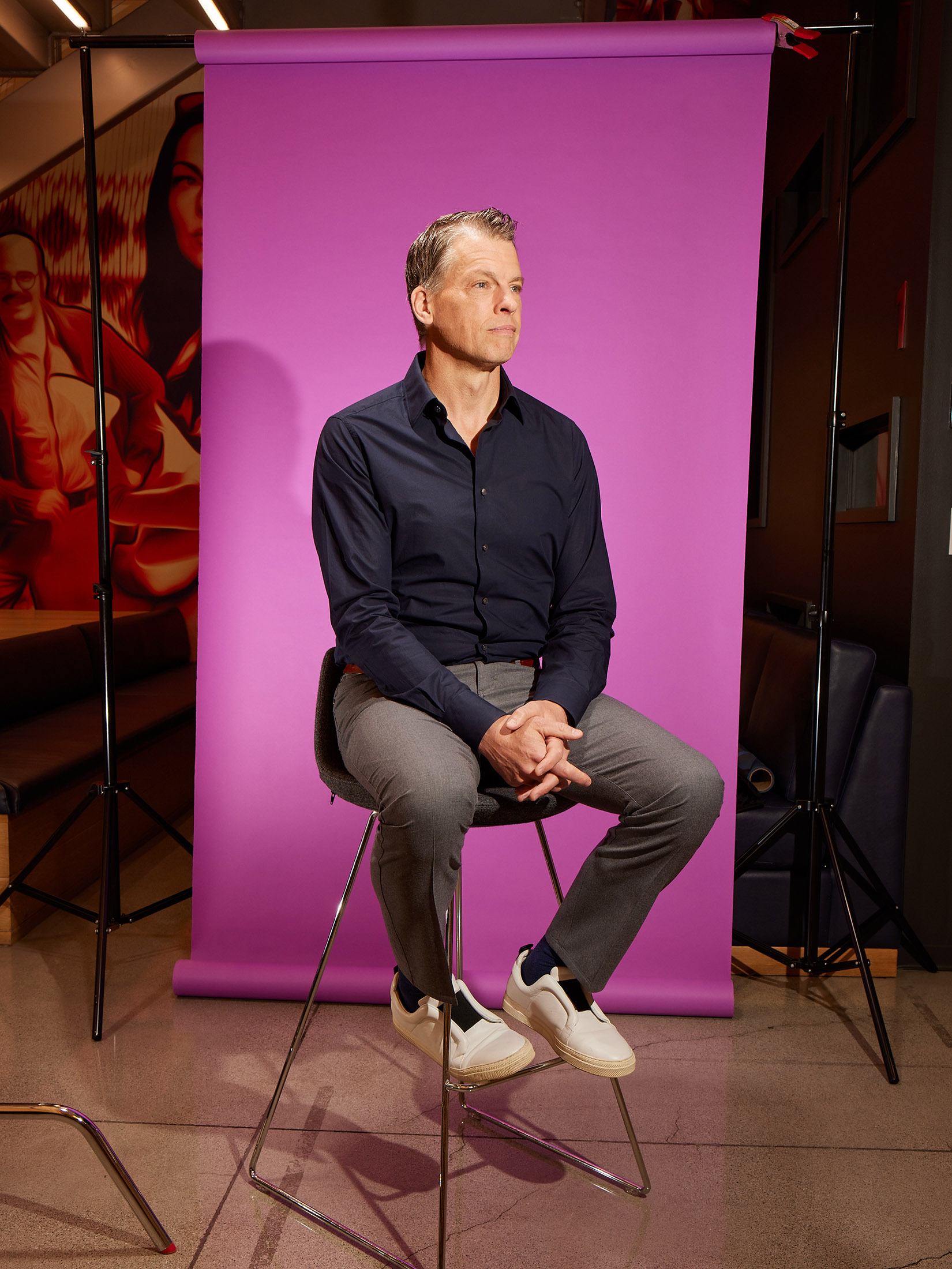 Co-CEO Greg Peters at the Netflix office in Los Gatos, California.