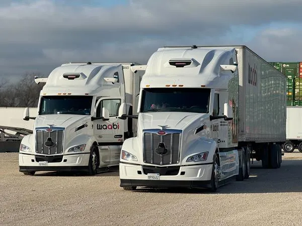 Waabi driverless trucks.