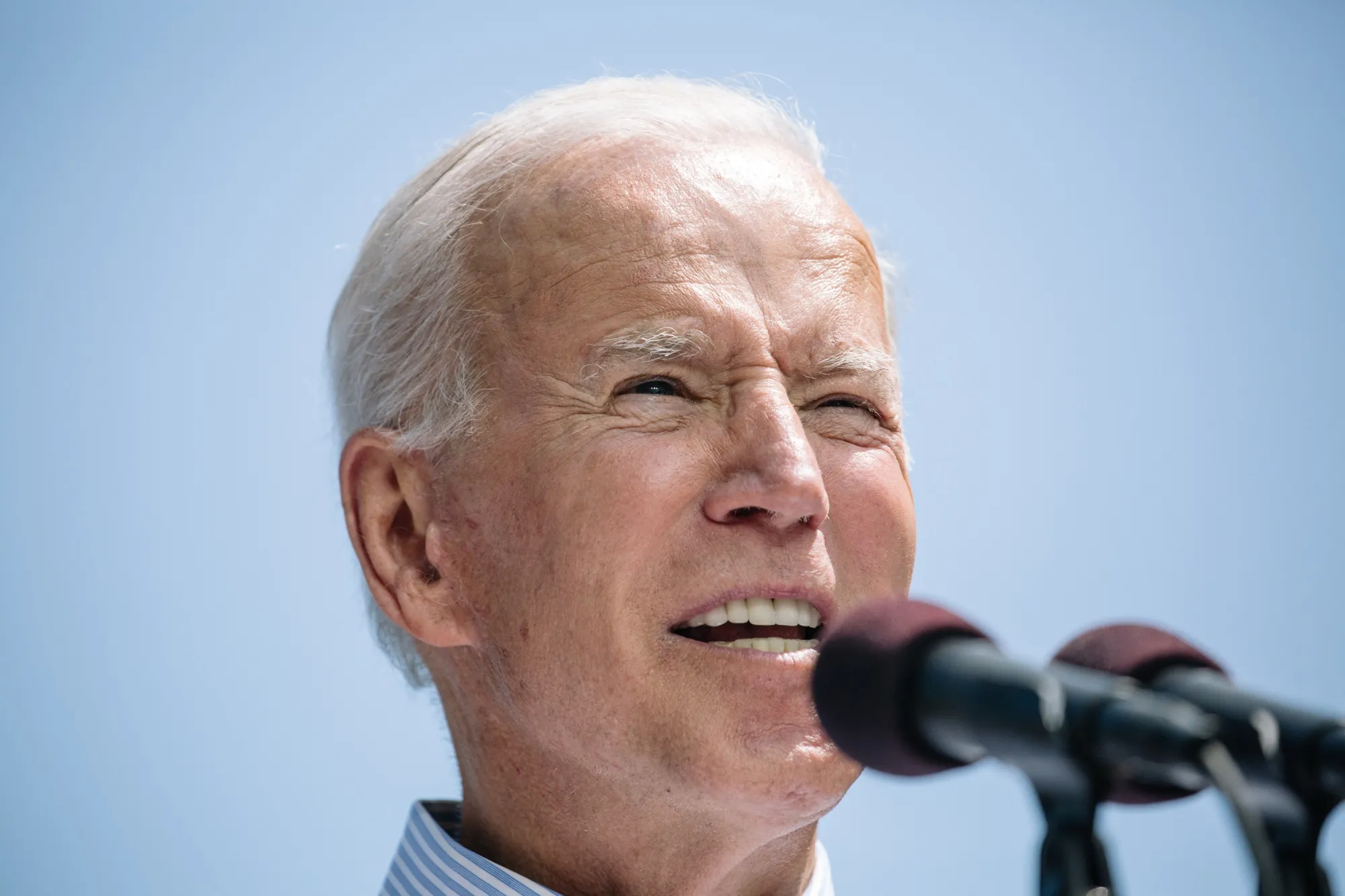 Former U.S. Vice President Joe Biden&nbsp;speaks during a campaign rally in Philadelphia on May 18, 2019.