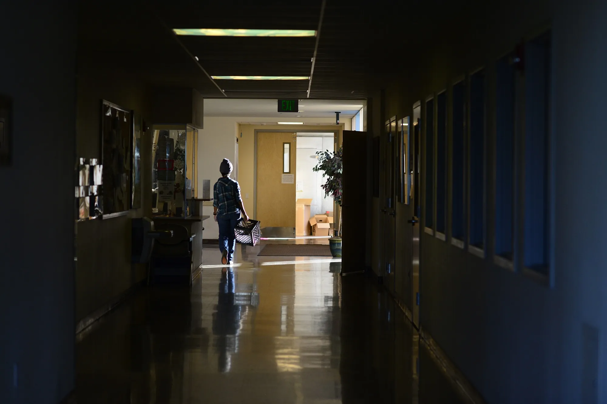 A woman at the Boulder Shelter for the Homeless in Boulder, Colorado, which has more than&nbsp;200 beds for men, women and transgender individuals as well as a transitional housing program.&nbsp;