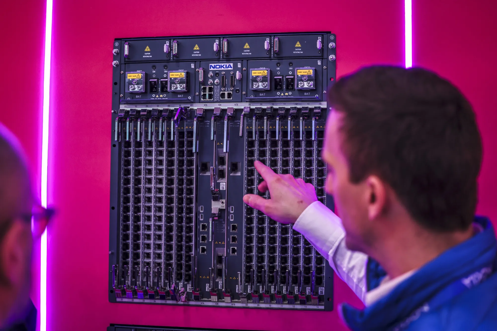 A Nokia Lifespan MF fiber broadband device in the Nokia Oyj pavilion at the MWC25 tech show in Barcelona, Spain, last year.