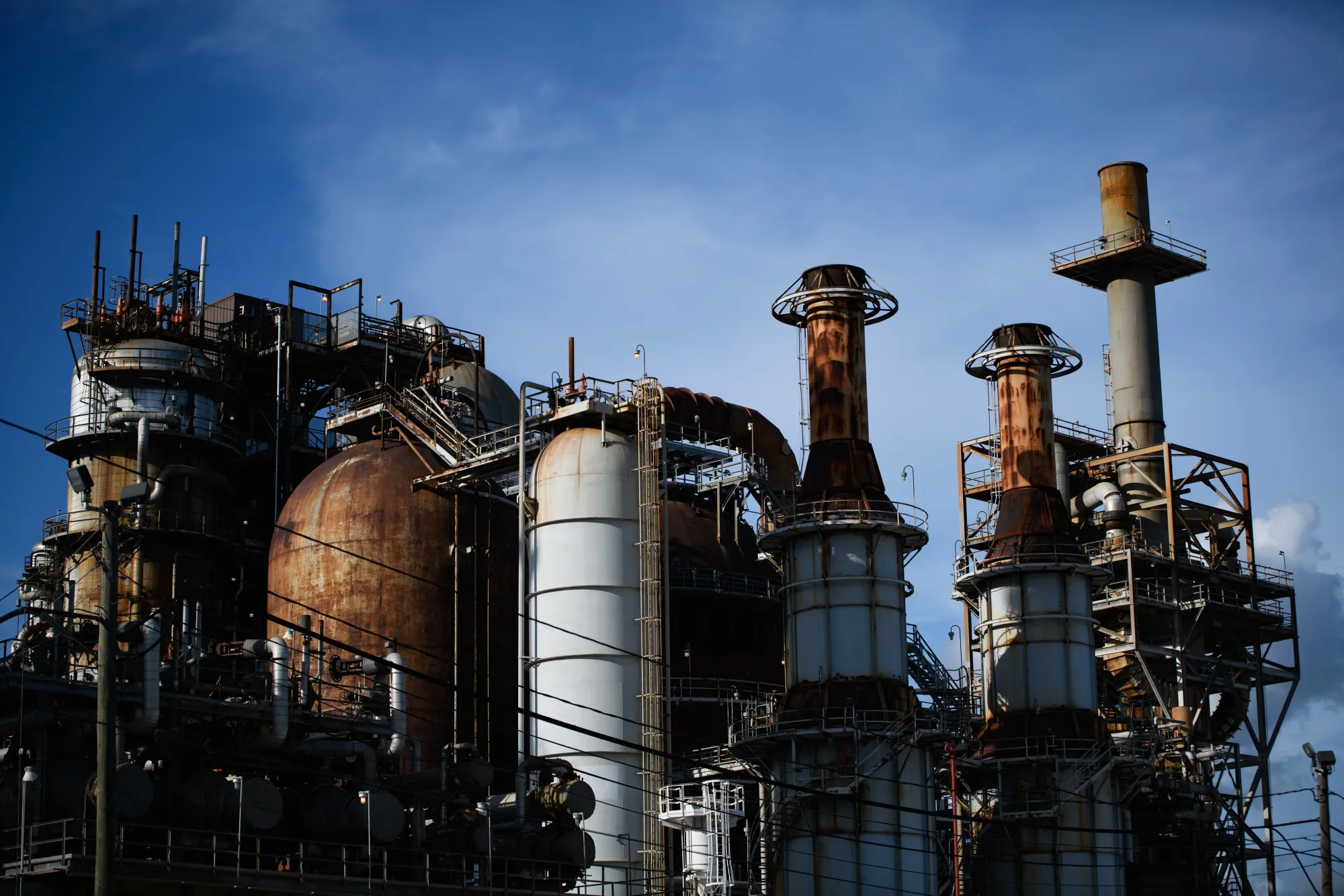 The LyondellBasell Houston refinery in Houston, Texas.