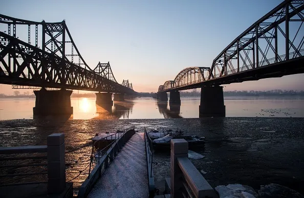 Yalu River in Dandong across from North Korea.