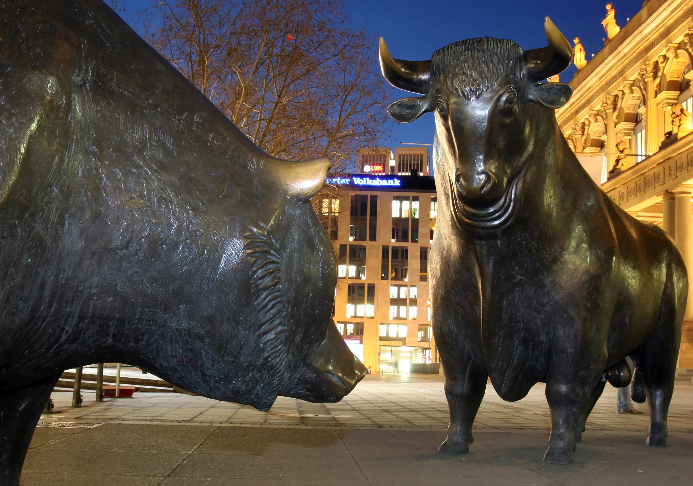The Frankfurt Stock Exchange.
