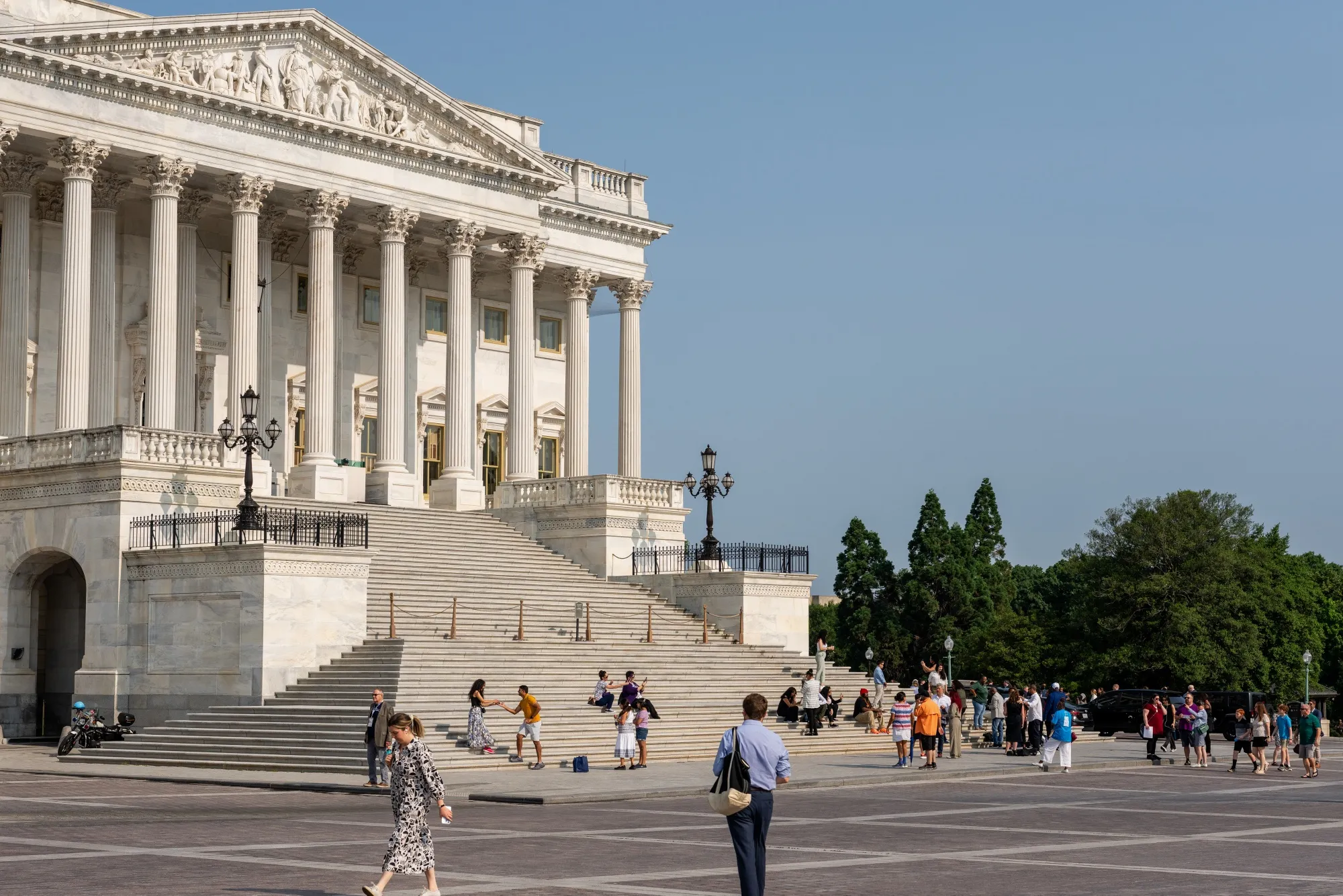 The Senate side of the US Capitol in Washington, DC.
