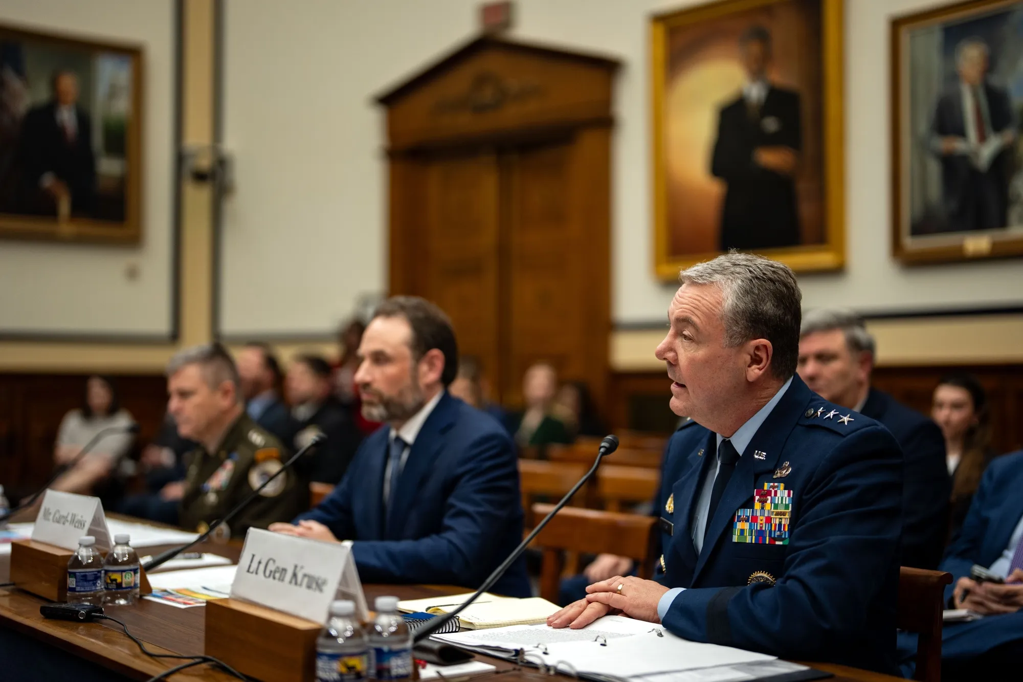 Lieutenant General Jeffrey Kruse during a House Armed Services Subcommittee on Intelligence and Special Operations hearing in Washington in May.