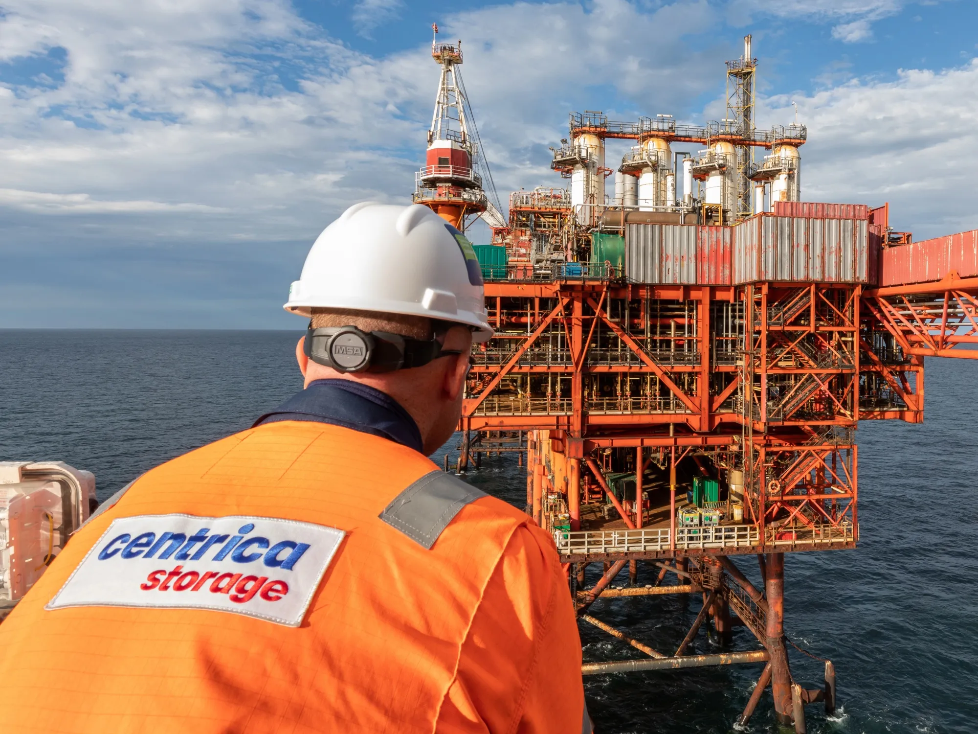 Centrica's Rough gas storage facility in the North Sea.