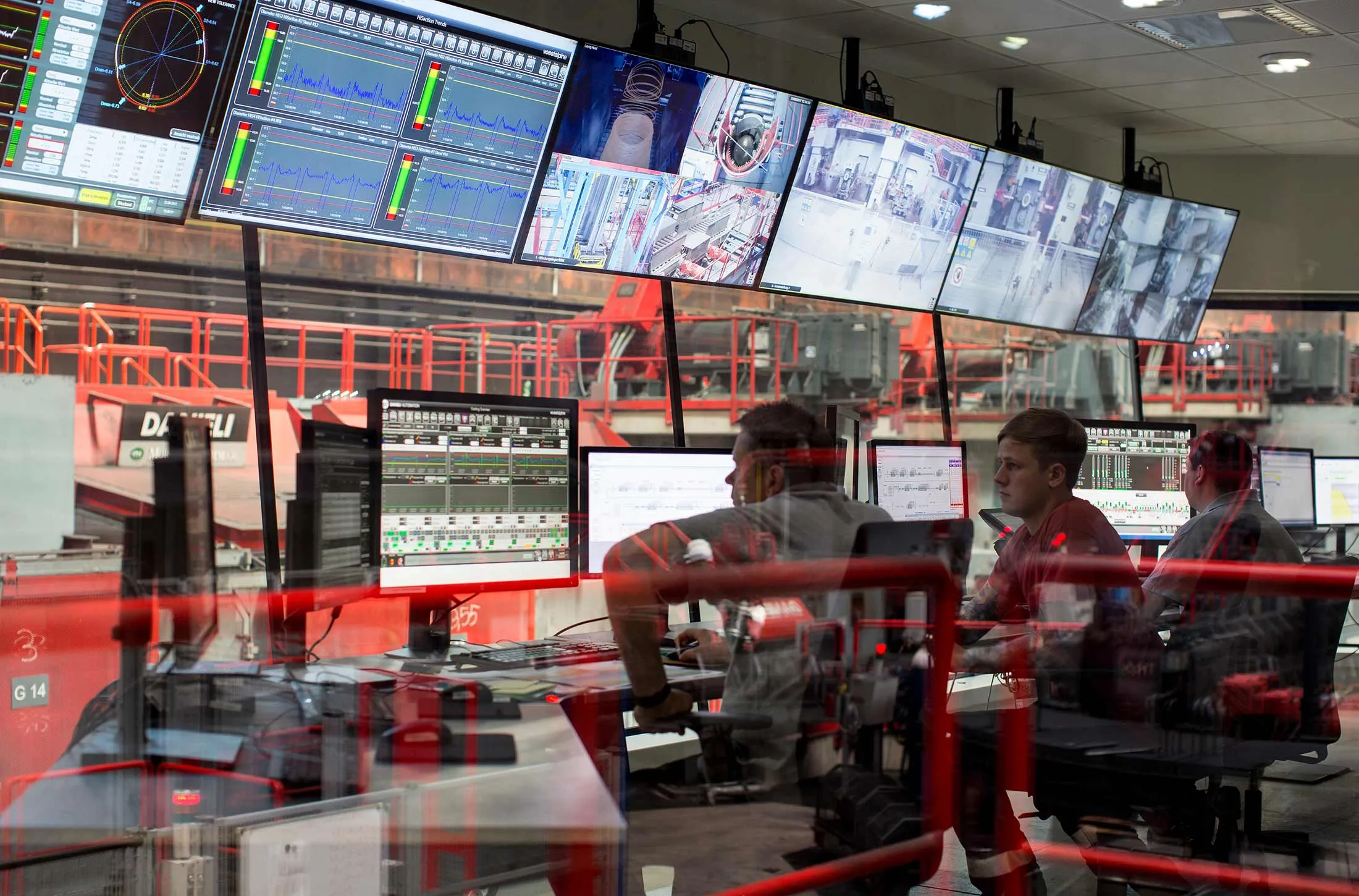 The “pulpit” at Donawitz, where just three employees control the plant.

