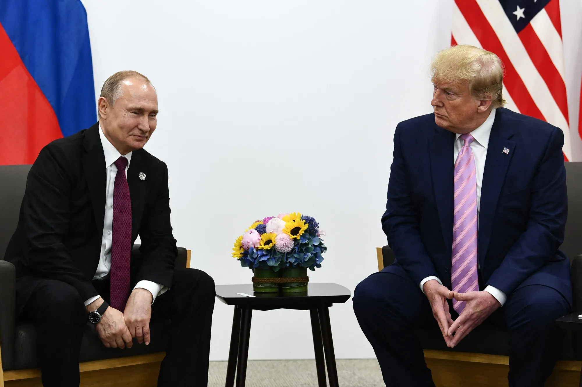 Vladimir Putin and Donald Trump in 2019.