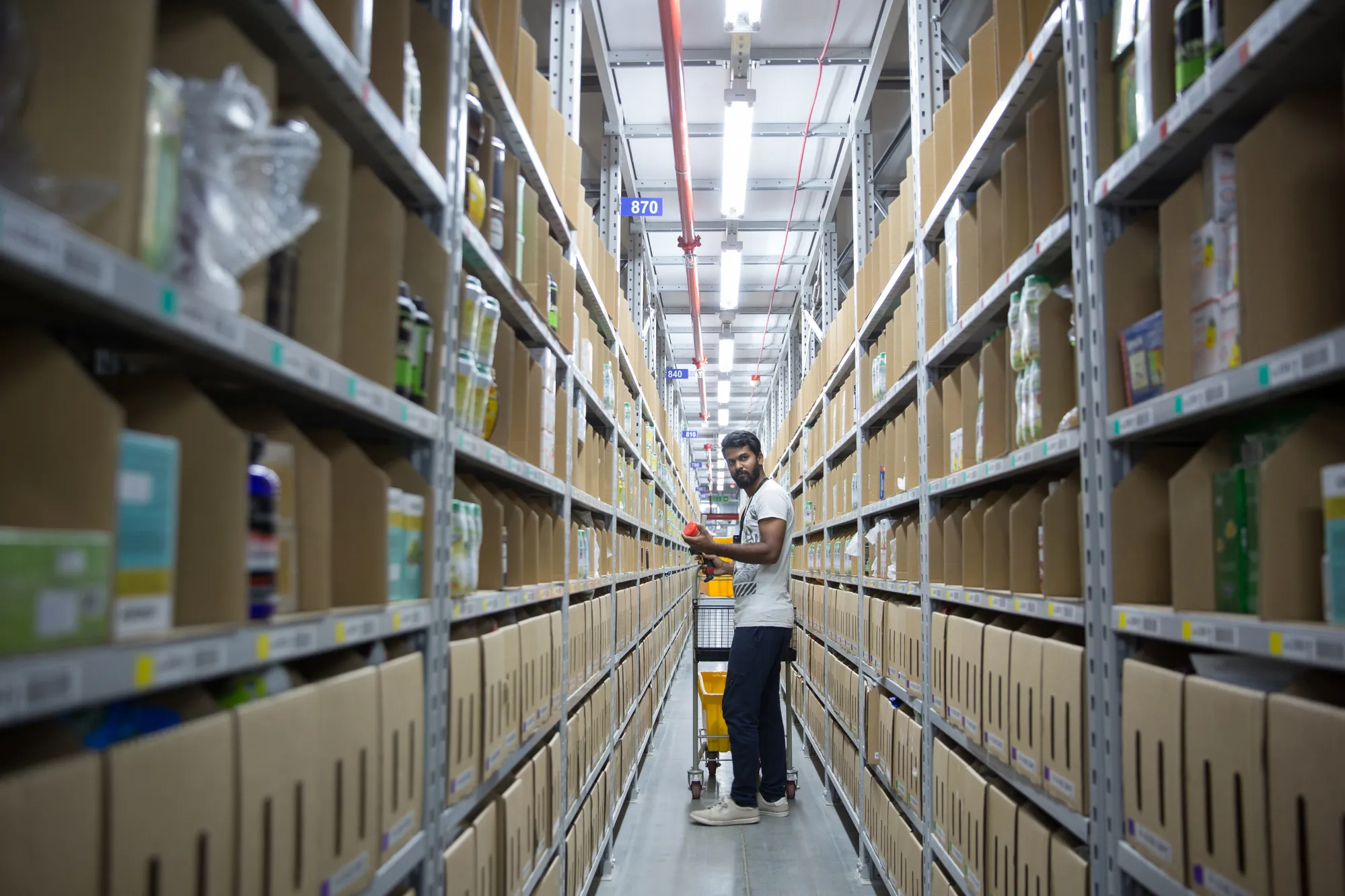 Tour of a Newly Launched Amazon Inc. Fulfillment Center 