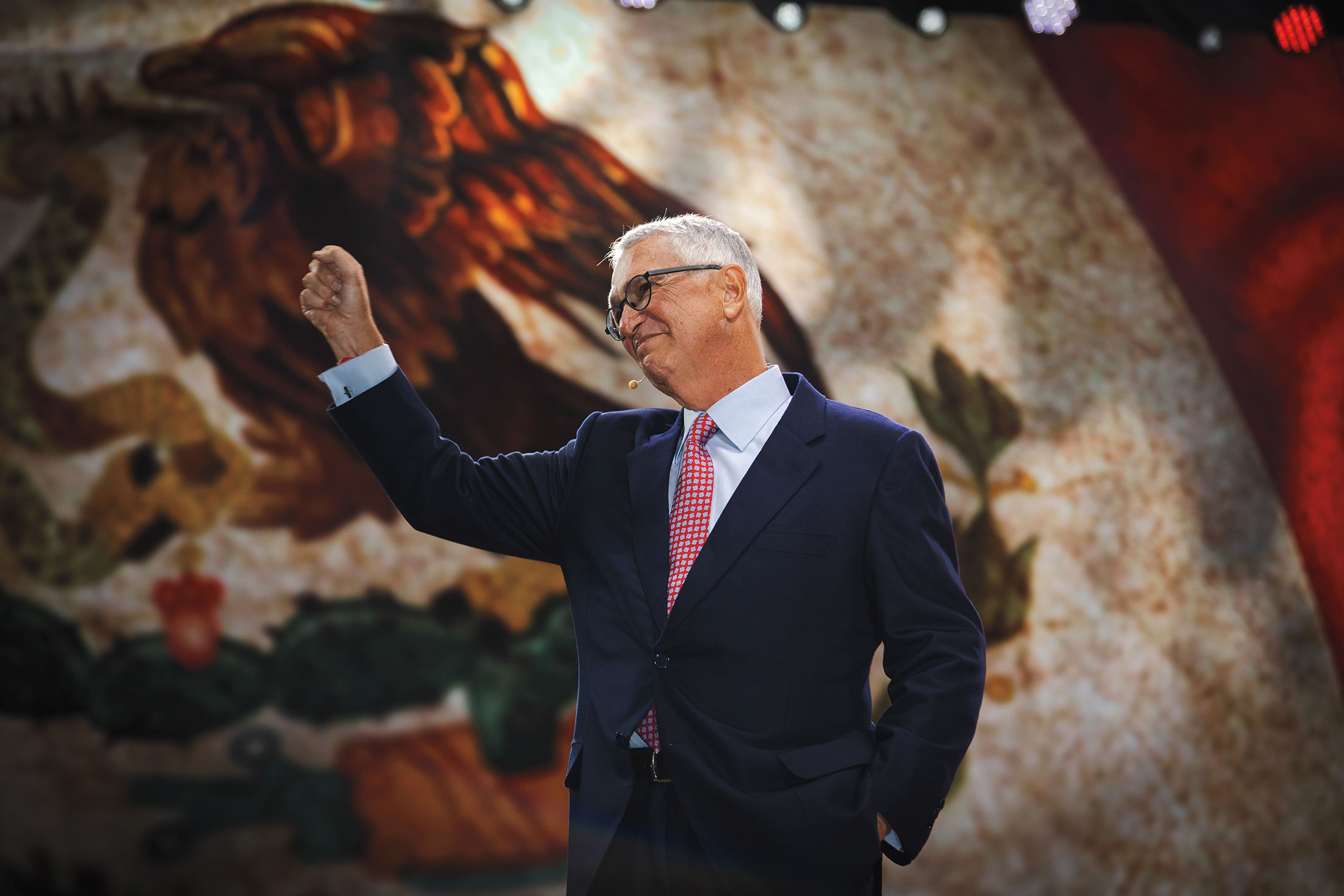 Salinas, celebrating his birthday at Mexico City’s Arena CDMX in October. Source: Grupo Salinas
