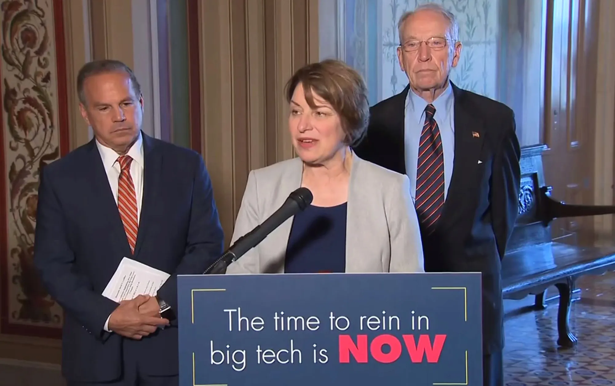 David Cicilline, Amy Klobuchar and Chuck Grassley